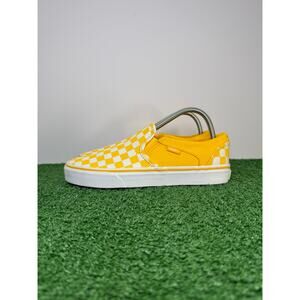 WMNS Vans Asher Checkerboard Yellow White VN0A32QM335 Size 8.5